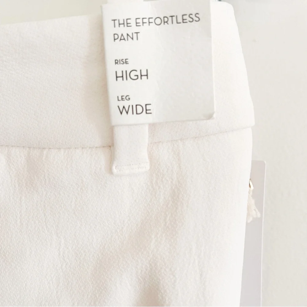 Aritzia Wilfred Effortless High Wide Leg Pant In Light Birch Size 8 - Picture 8 of 14